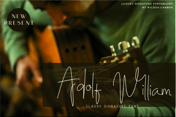 Adolf William: A Script Handwritten Font for Polished Branding