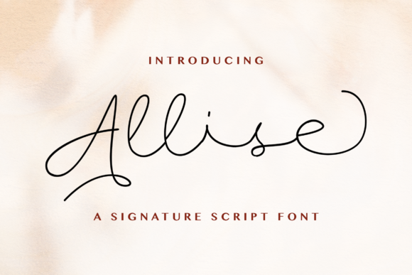 Allise Font: Elegant Script for Digital Campaigns