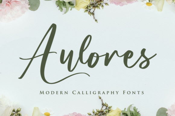 Aulores Script Handwritten Font for Crafters & Sellers