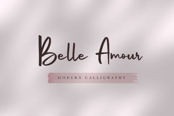 Belle Amour Script Handwritten Font for Crafters