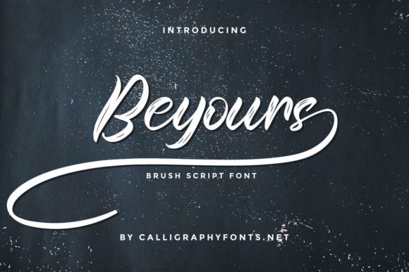Beyours Script Handwritten Font for Digital Branding