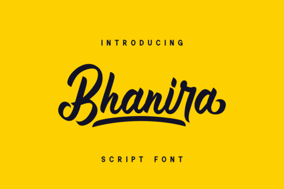 Bhanira: A Flowing Retro Handwritten Font for Elegant Design