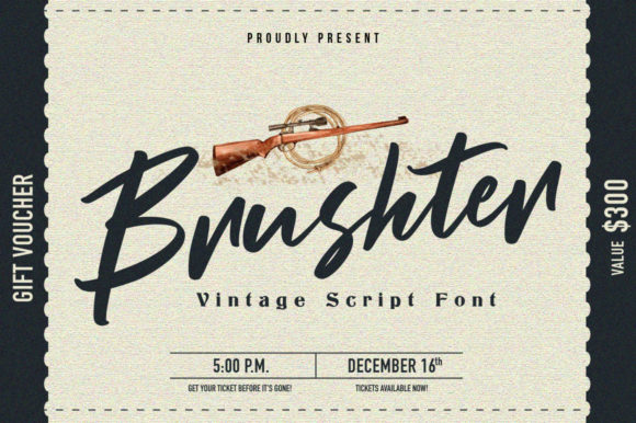 Brushter: A Retro Script Handwritten Font for Timeless Editorial Charm