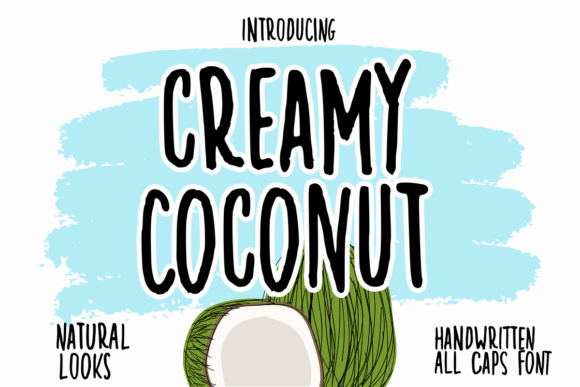Creamy Coconut: A Natural Handwritten Font for Editorial Warmth