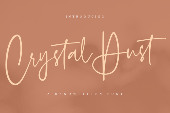 Crystal Dust Script Handwritten Font for Elegant Craft Projects