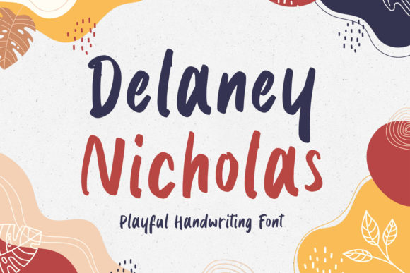 Delaney Nicholas: A Playful Handwritten Font for Editorial Design