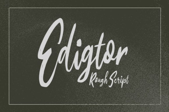 Edigtor: A Relaxed & Timeless Script Handwritten Font for Creative Branding