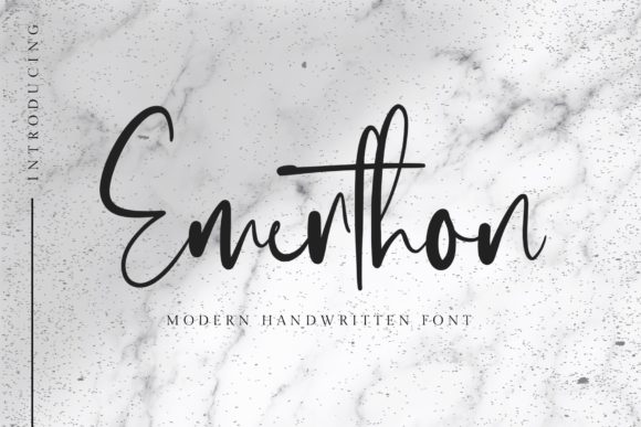 Emerthon: A Modern Handwritten Font for Thoughtful Design