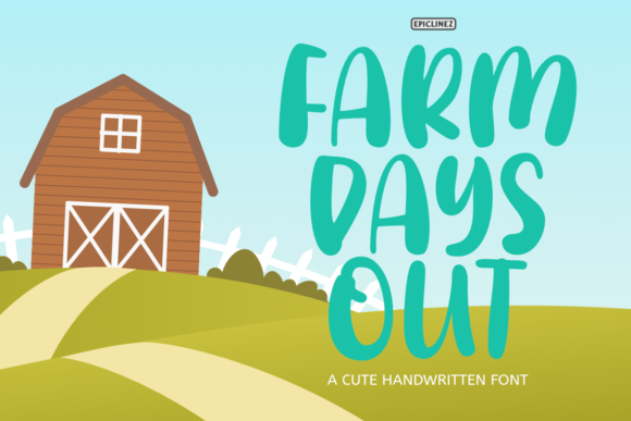 Farm Days Out Font for Creative Campaigns
