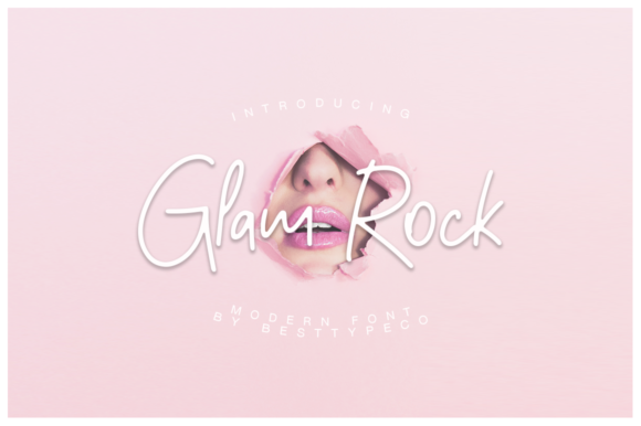 Glam Rock: A Sweet, Flowing Script Handwritten Font for Thoughtful Design