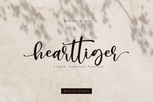 Hearttiger: A Script Handwritten Font That Makes Campaign Text Instantly Memorable