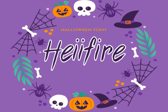 Heiifire: A Thin Script Handwritten Font for Halloween Campaigns