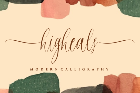 Higheals Script Handwritten Font for Elegant Campaigns