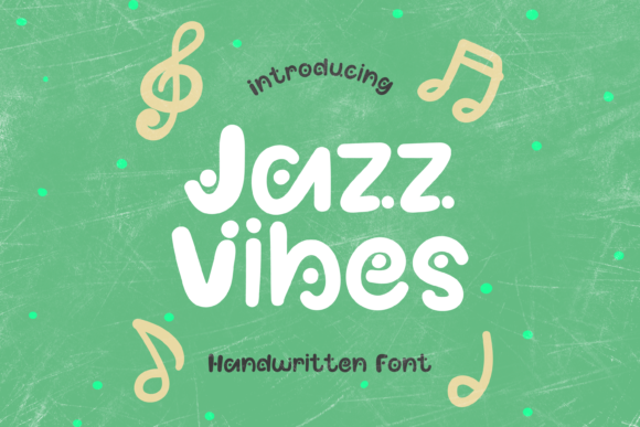 Jazz Vibes Font: A Playful Dotted Handwritten Typeface for Makers