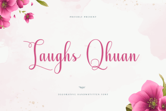 Laughs Qhuan: A Delicate Script Handwritten Font for Editorial Elegance
