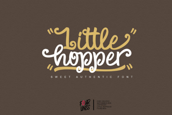 Little Hopper: A Cute Handwritten Font for Small Business Branding