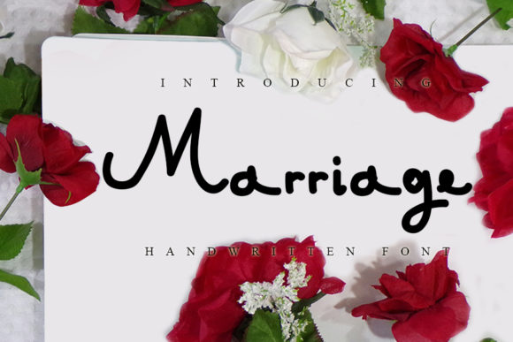 Marriage Font: A Modern Script Handwritten Typeface