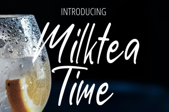 Milktea Time Script Handwritten Font for Scroll-Stopping Content