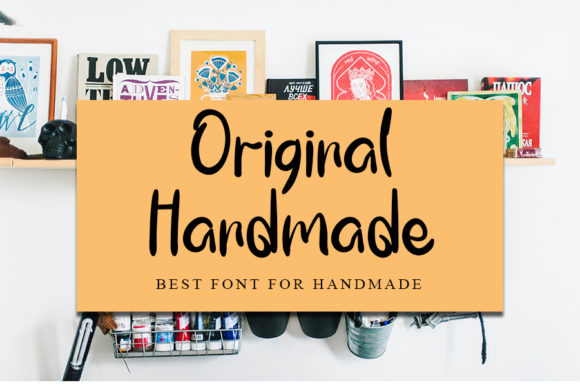 Original Handmade Script Font for Crafters & Small Shops