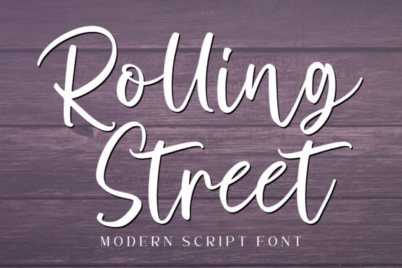 Rolling Street Font: A Natural & Flowing Handwritten Typeface