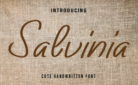 Salvinia: A Delicate Handwritten Font