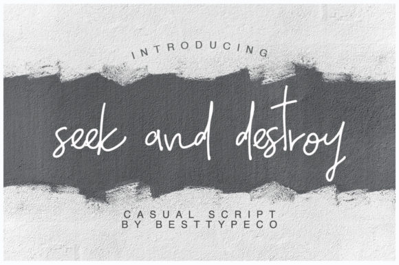 Seek and Destroy: A Cute, Quirky Script Handwritten Font for Real Branding