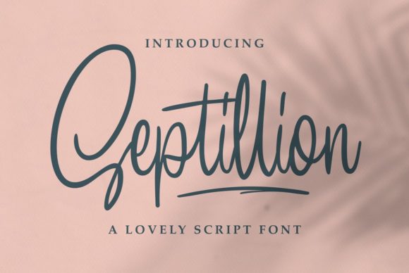 Septillion Handwritten Font for Makers