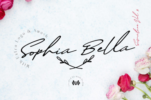Sophia Bella: Elegant Script Handwritten Font for Professional Design