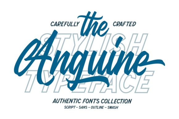 The Anguine: A Stylish Script Handwritten Font for Digital Design
