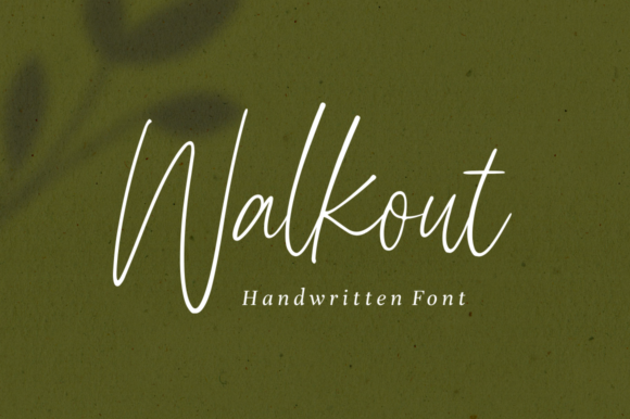 Walkout Font: A Simple, Relaxed Handwritten Typeface for Small Business Branding