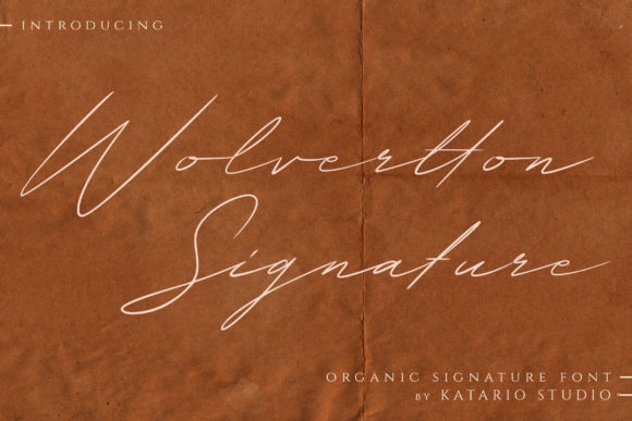 Wolvertton Signature Font for Elegant Branding